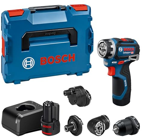 Bosch PRO 12V System Trapano-avvitatore a batteria GSR12V-32FC (incl. batteria 2.0 Ah, GAL 12V-20, GFA 12-M, GFA 12-X, GFA 12-E, GFA 12-W, L-BOXX)