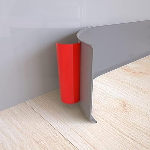 Grey PVC Skirting Board Trim Self-Adhesive,Flexible Skirting Boards Covers,Peel and Stick Wall Base Board Moulding Strip,Baseboard Molding Tape(12M L,10cm W)