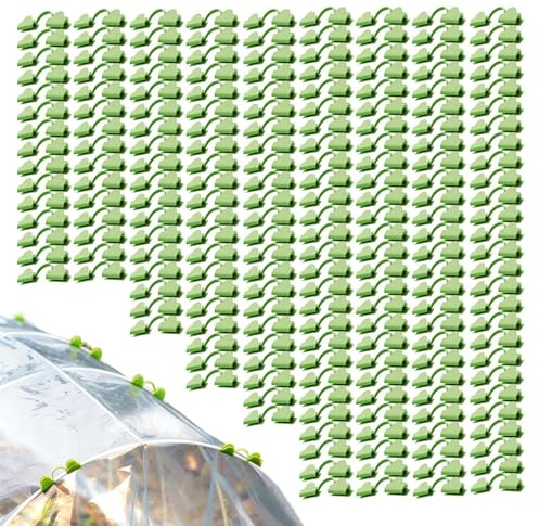 Attaches de Film pour Serre, 200 Pinces de Fixation pour Bâche de Jardin, Clips de Fixation pour Film de Serre, Pour Agriculteurs, Maraîchers, Ouvriers Agricoles, Jardiniers Amateurs et Remplacement d