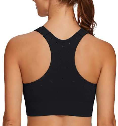 Leversic Top Deportivo Alto Impacto Mujer Sujetador Tirantes Ajustables