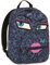 Invicta ZAINO OLLIE PACK FACE YAP - Blu fantasia - tasca porta pc padded - scuola e tempo libero americano 25 LT
