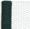 Tidyard Maschendrahtzaun mit PVC-Beschichtung- Hundezaun Katzenzaun Hühnerzaun, grün, 1,2m Höhe, 25 m Rolle, Maschenweite 36 mm, Drahtstärke 1 mm