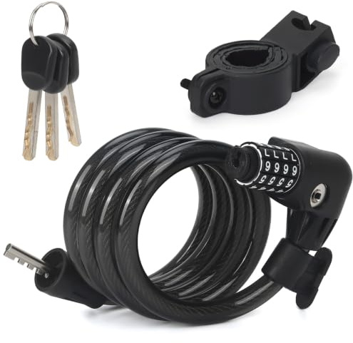 SEWAY Bike Cable Lock 4 ft, Scooter Lock for E-Bike & Electric Bicycle