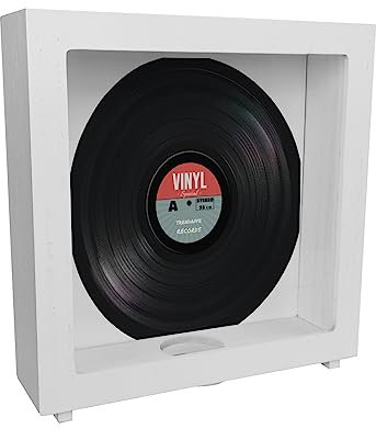 Rahmen Spardose aus Holz aus Keramik im Retro Vinyl Schallplattendesign RocknRoll-Stil schönes Sparschwein als Geschenkidee für einen Musikfan der 70er und 80er Sparbüchse sparen