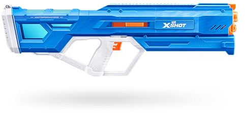 XSHOT Water Hydra Pulse Motor Soaker by ZURU, Motorized Blaster Watergun, Water Blaster, Water Toys, Fills with Water in just 1 Second, Rechargeable Battery (Blue)