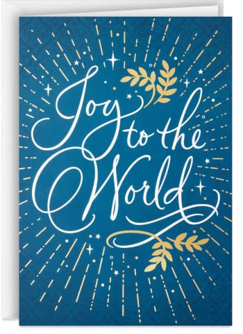 Hallmark Boxed Christmas Cards with Envelopes, 40-Pack (Joy to the World)