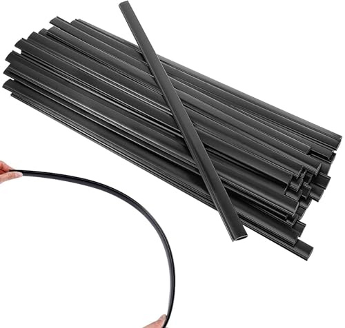 Generisch Clips Para Revestimiento De Piscina Enterrada, Juego De Tiras De Revestimiento Para Piscina Sobre Tierra, 38 Piezas, Negro