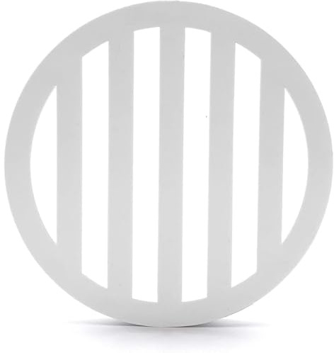 DPM Heavy-Duty Plastic Drain Cover 3 Drain Grate Round Drain Cover 3 inch Round Grate | 3 Diameter 1/4 Thickness | Made in USA (10, White)