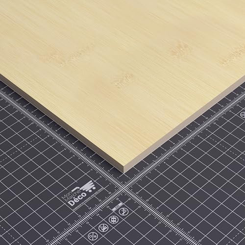 Panneau MDF Plaqué - Bambou - 60 x 120 cm