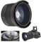 Obiettivo Fisheye - Obiettivo Grandangolare 58mm 0,35X per la Maggior Parte delle Fotocamere Reflex e Fotocamere Digitali - L'adattatore Fisheye è Compatibile con Obiettivi da 58