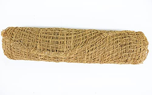 GLAESER Grobes Kokosgewebe 500gr/m² | 100% Kokos Naturfaser | 100% Biologisch abbaubar | Böschungsmatte/Ufermatte | Einfache Hangbefestigung | Sicherung von Böschungen (10, 1)