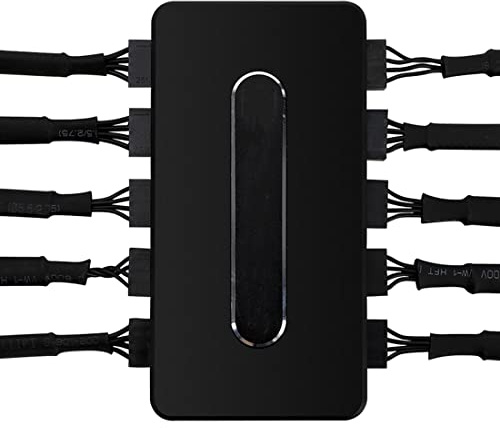 PWM Fan Hub, PC Case Fan Controller 4 Pin, Lüftungs Controller CPU Lüfter Splitter (PWM)