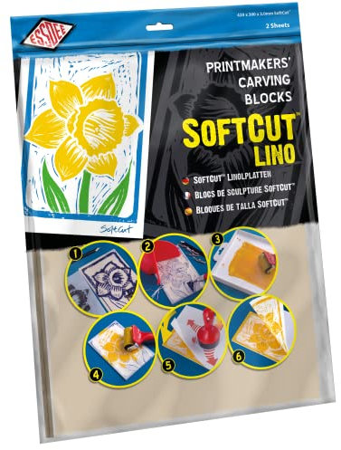 Essdee SoftCut Druck- und Schnitzblöcke (420 x 300 x 3,0 mm, 2 Stück)