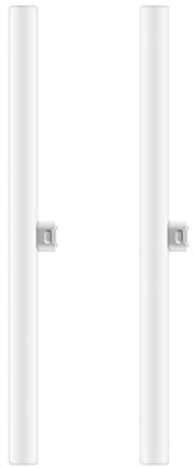 CLAR - Linestra LED 8W S-14D, Blanco Cálido 2700K, Sustitución tubo fluorescente, 1 casquillo (Pack 2)