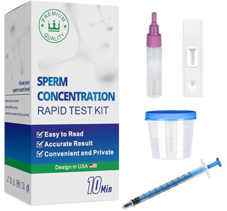 Fertility Home Test Kit for Men- Convenient, Private-Shows NorLow Sperm Count, Male Fertility Testing System, Accurate- Easy to Read Resultsmal or Low Sperm Count.
