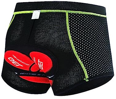 Towintec Calzoncillos Ciclismo para Hombre Pantalones Cortos con Relleno de Gel 21D para Bicicleta de montaña MTB Antideslizante Ropa Interior de Secado rápido Calzoncillos de Bicicleta