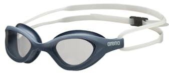 ARENA Unisex 365 Swim Goggles for Fitness Swimmers Comfortable Anti-Fog Watertight Design Non-Mirror Lens Lap Swimming Men and Women, Clear/Gray Blue/Clear