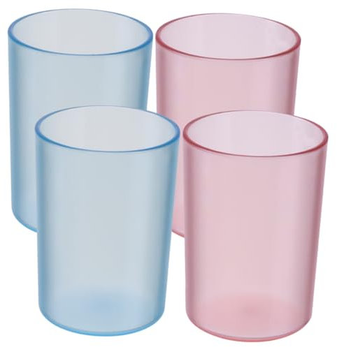 KONTONTY 4 Pezzi Bicchieri Da Bagno Riutilizzabili Bicchieri Per Spazzolino Da Denti Tazza