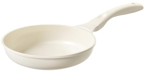 Redchef Ceramic Frying Pan, Small Nonstick Frying Pan, Non Stick Pans for Eggs & Omelets, PFOA & PFAS-Free, Fast & Even Heat, Compatible with All Cooktops, Dishwasher Safe, Beige White, 9.5