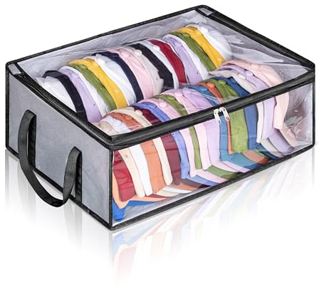 WEKIWGOT 2 pezzi Organizzatore Cappelli per Armadio, Grande Capacità Portacappelli con Chiusura a Zip e Tessuto Traspirante, Contenitore per 40 Snapback/Berretti, Grigio