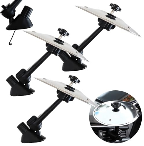ACESOME Car Crash Cymbal, bacino auto crash, slot per auto, più divertimento per batteristi, amanti della musica, intrattenimento di guida (argento, 3 pezzi)