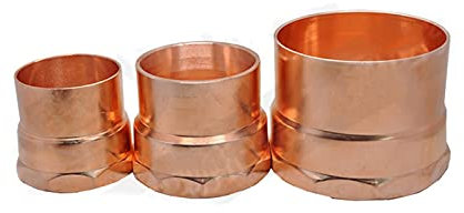 Drip Irrigation Fittings Garden Hose Connection Accessories 1/4 1/2 3/4 1 NPT Female Thread X 5/8 7/8 9/8 I.D Welding Socket Copper End Feed Connector Connector Sanitary Fittings