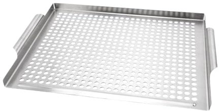 Fyrdyn Griglia Per Barbecue | Piano di Cottura in Acciaio Inossidabile per Cucina all'Aperto - Accessorio da Esterno con Scarico Liquidi per Giardino Pranzi in Famiglia Picnic Cortile