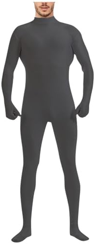Full Body Costume - White| Original Bodysuit for Adults & Kids | Super Stretch Suit Great for DIY Party Outfit | Halloween, Cosplay, Fancy Dress | For Men & Women Comfy