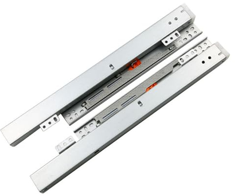 Glissières de tiroir encastrables à fermeture douce – Matériel d'armoire multifonction silencieux pour les petits espaces, installation facile, fonctionnement fluide, idéal pour les solutions de