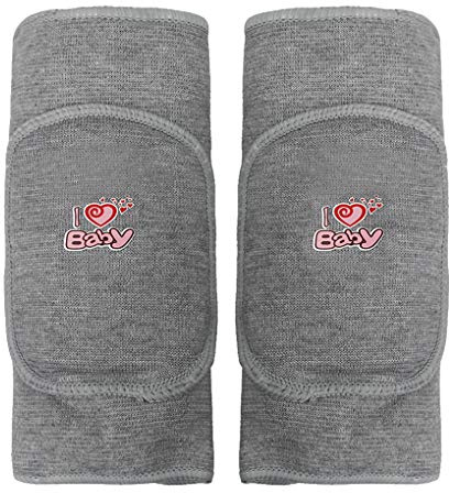 IPENNY 3-8 ans Genouillères Kneepad Bébé Enfant Garçon Fille Protection Rotulienne En Coton Genoux Sécurité Support Soutien Genou Epais Chaud Souple Élastique Unisexe Noir