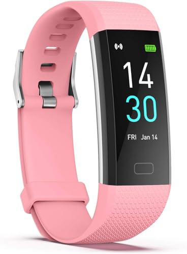 Septoui Fitness-Tracker Pulsuhr Blutdruck SpO2 Fitnessuhr IP68 Wasserdicht, 16 Sportmodi Schrittzähler Kalorienzähler Schlafmonitor Aktivitätstracker Damen Herren Smartwatch fur Android iOS