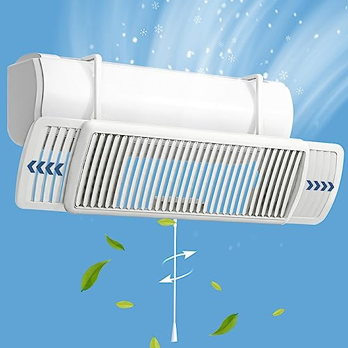 UEMUSI Deflettore Condizionatore Universale, Deflettore Aria Condizionata a Parete, Regolabile Deflettore Parabrezza per Casa e Ufficio