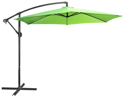 Meublorama Parasol excentrado Redondo Verde Manzana - Diámetro 300 cm