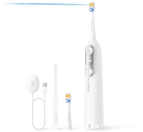 Soocas NEOS II Electric Toothbrush with Water Flosser Combo, Pearl White