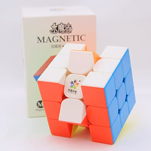 Bukefuno Yuxin Little Magic 3 x 3 magnetisk Magic Speed magisk kub, YuXin Little Magic M 3 x 3 pussel tärningar, stickerless Magic Cube