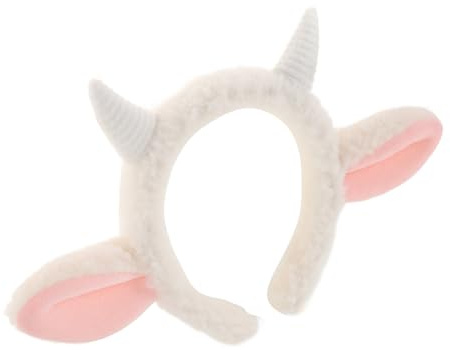 Beaupretty Cerchietto Decorativo Orecchie Di Pecora Peluche Fascia Per Adatta Cosplay e Feste Accessorio Morbido e Confortevole Per Adulto