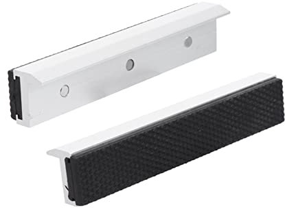 Tofficu Bande De Protection Magnétique Pour Étau D’établi 150 Mm En Alliage D’aluminium Antidérapante Avec Tampon En Caoutchouc Pour Maintien Sécurisé, Usage Atelier