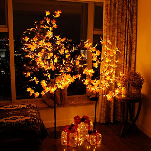 CCLIFE Arbre Lumineux Interieur LED de Noel Extérieur Lumineuse IP44, Lampe Arbre érable Blanc Chaud, 180 cm, 160 LED,CushHom