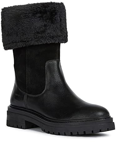 Geox D Iridea M, Stivali Donna, Nero (Black C9999), 37 EU
