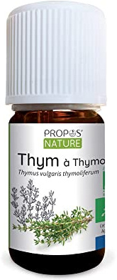 Huile essentielle de Thym à Thymol Bio - Thymus vulgaris oil - 100% pure et naturelle - 5ml - PROPOS'NATURE