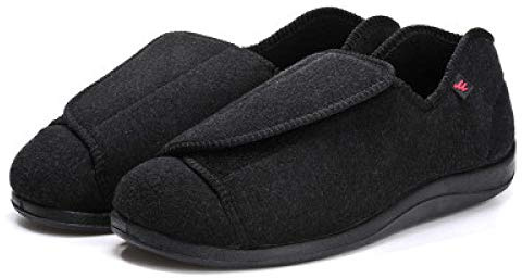 Scarpa per la Salute Elastica e Confortevole,Scarpe Larghe per Anziani con Piedi gonfi, Scarpe di Riabilitazione postoperatoria-34_Nere,Scarpe comode per Edema da artrite