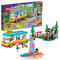 LEGO 41681 Friends Le camping-car et le voilier de la foret Jeu d'aventure avec Jouet Bateau et Figurine Raton-Laveur
