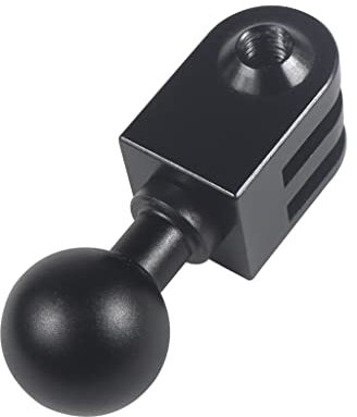 NovelGoal Adaptador de cabeza de bola de aluminio de 17 mm compatible con GoPro Hero 11 10, accesorios de cámara, soporte de teléfono, soporte de grabación de coche