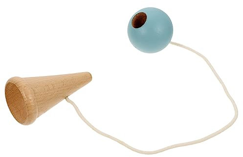 KOMBIUDA Holz Kendama Spielzeug Für Junge Mädchen Handübungsspielzeug Interessantes Interaktives Spielzeug Verschleißfestes Kinderspielzeug Kinderbedarf Kindergeschenk Für Balltraining