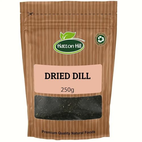 Dried Dill 250g by Hatton Hill | Tangy Flavour for Fish, Salads, Dressings, and Pickling