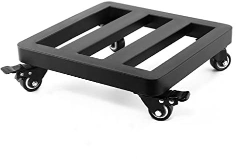 BOSHYUM Chariot à Plantes en métal, Chariot à Plantes en Acier Robuste avec roulettes verrouillables en métal, Chariot extérieur pour Pots de Fleurs d'intérieur, Support à roulettes pour Plantes