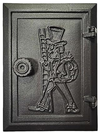 Innbee Porta di ispezione 285 x 210 mm, porta del forno in ghisa, affumicatoio