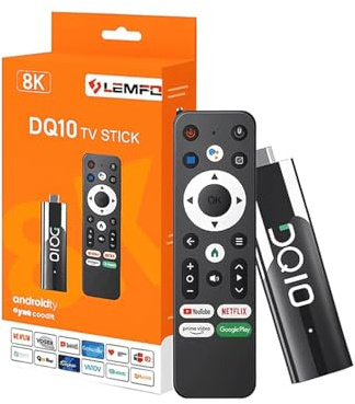 TV Stick Android 13 2 GB +16 GB 8K Wi‑Fi 6 Voice Remote