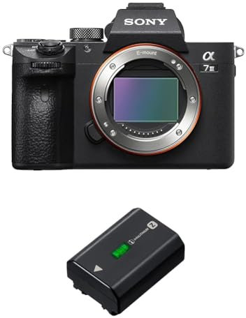 Sony Alpha 7 III Spiegellose Vollformat-Kamera (Schneller 0,02s AF, optische 5-Achsen-Bildstabilisierung) + FZ100