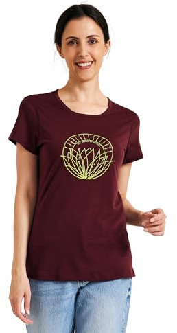 ZSOSBA METARINO Merino Wool T-Shirt Women Short Sleeve Lightweight Crew Neck Base Layer Tee Shirt for Hiking,Sport, Wine Red, XXL